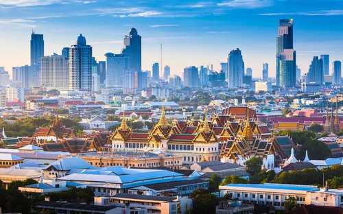 Tour en autobús Hop-On Hop-Off por Bangkok Autobús descapotable en el Gran Palacio de Bangkok